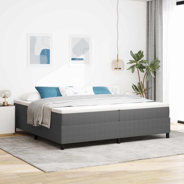 vidaXL Platformový rám postele Svetlosivá 200 x 200 cm