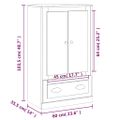 vidaXL Vysoká skrinka lesklá biela 60x35,5x103,5 cm kompozitné drevo