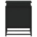 vidaXL Úložný box s vekom čierny 40x40x51,5 cm kompozitné drevo