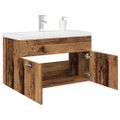 VidaXL drezová skrinka so vstavaným umývadlom a batériou Old Wood