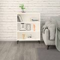 vidaXL Komoda biela 69,5x32,5x90 cm spracované drevo