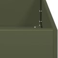 VidaXL kvetináč Olive Green 40x40x40 cm Oceľ valcovaná za studena
