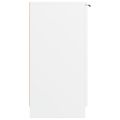 vidaXL Botník biely 59x35x70 cm spracované drevo