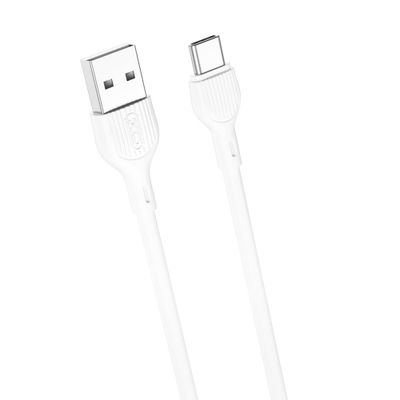 XO kábel NB200 USB - USB-C 2,0 m 2,1A biely