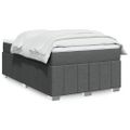 vidaXL Boxspring posteľ s matracom, tmavosivá 120x190 cm, látka