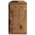 vidaXL Stenné police 2 ks Staré drevo 80 x 15 x 26 cm Kompozitné drevo