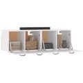 vidaXL Nástenné skrinky 2 ks biele 80x35x36,5 cm spracované drevo