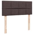 vidaXL Boxspring posteľ s matracom tmavohnedá 120x190 cm látka