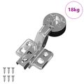 vidaXL Pánt 123 ks Strieborná 35 mm Železo
