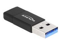 USB adaptér - USB typ A (M) do USB-C (F) - USB 3.2 Gen 2 - 5 V - 3 A - čierna
