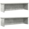 vidaXL kuchynské stojany stohovateľné 2 ks betónovo sivá 50x15x16 cm