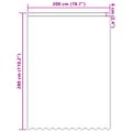 vidaXL Čipková záclona Biela 280 x 200 cm Polyester