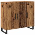 vidaXL Servírovacia skriňa Staré drevo 90 x 34 x 80 cm