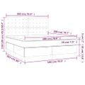 vidaXL Boxspring posteľ s matracom tmavohnedá 180x200 cm látka