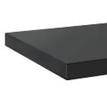 vidaXL Nástenné police 2 ks 50x30 cm čierne nehrdzavejúca oceľ