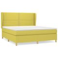 vidaXL Boxspring posteľ s matracom zelená 180x200 cm látka
