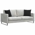 vidaXL Vankúše na pohovku 2 pcs Čierna 45 x 45 cm Kordúrová tkanina