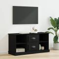 vidaXL TV skrinka 99,5 x 35,5 x 48 cm Čierny dub Kompozitné drevo