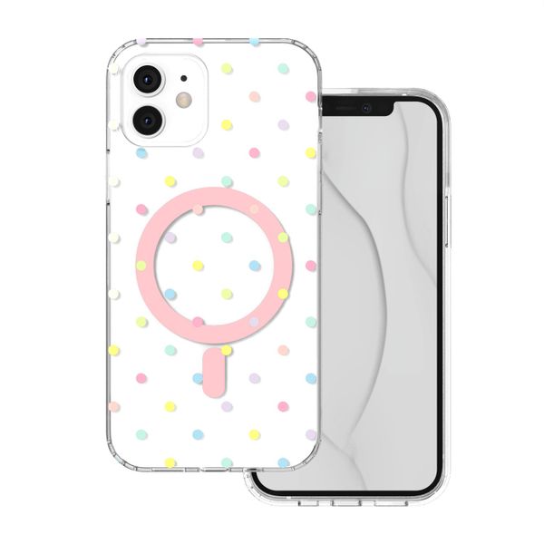 Puzdro Bubble Dots Mag pre iPhone 11 biela