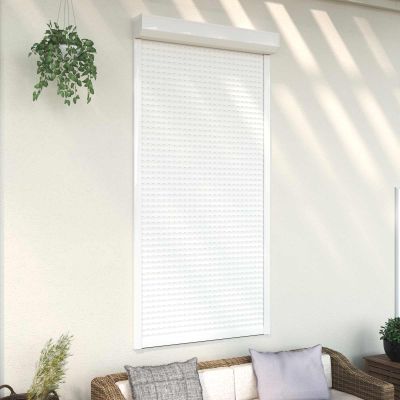 vidaXL Rolety Biely 110 x 220 cm Hliník a polyuretán