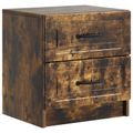 vidaXL Nočný stolík Dymový dub 43 x 34,5 x 44,5 cm Kompozitné drevo