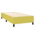 vidaXL Posteľný rám boxspring s matracom zelený 90x190 cm látka