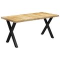 vidaXL Jedálenský stôl, nohy v tvare X 180x90x77 cm, mangový masív