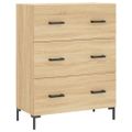 vidaXL Vysoká skrinka dub sonoma 69,5x34x180 cm spracované drevo