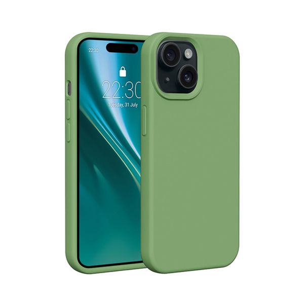 Silikónové puzdro Etteri pre iPhone 13 6,1" svetlozelená