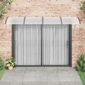 vidaXL Vchodová strieška čierna 350x100 cm polykarbonát