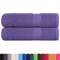 vidaXL Sprchové uteráky FROGN 2 ks fialové 70x140 cm 360 g/m²