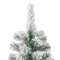 vidaXL Umelý Sklápací Vianočný Stromček 300 LED Zelená a biela 210 cm