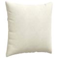 vidaXL Vankúše na pohovku 2 pcs Krémová 60 x 60 cm Kordúrová tkanina