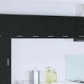 vidaXL Závesná skrinka 2 ks Čierny dub a biela Kompozitné drevo