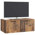 vidaXL Nástenná TV skrinka Staré drevo 78,5 x 41 x 30 cm