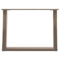 vidaXL Nohy konferenčného stolíka v tvare U, 2 ks, prírodná oceľ, 60 x (42-43) cm, oceľ