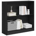 vidaXL Regál na knihy 80 x 24 x 76 cm Kompozitné drevo Čierny dub