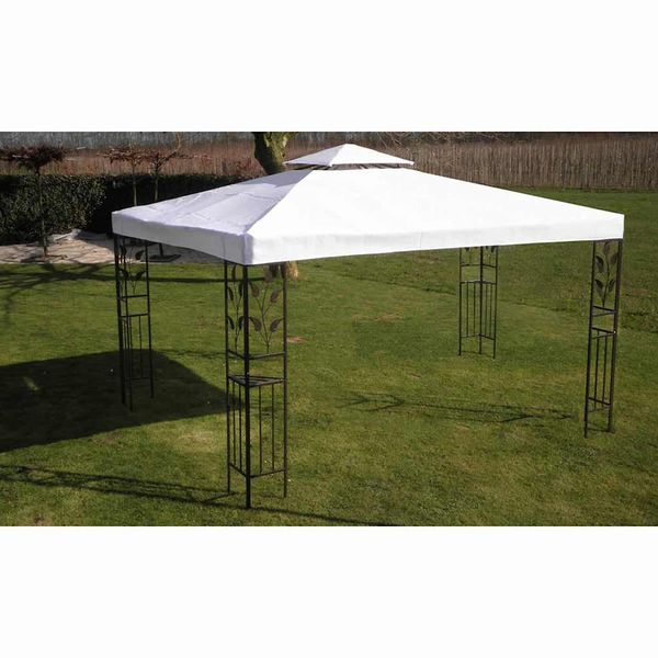vidaXL Altánok, biely 3x4 m
