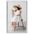 vidaXL Fotorámiky na stôl, koláž 3 ks, strieborné 10x15 cm, MDF