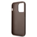 Obal Guess pre iPhone 15 Pro 6.1" GUHCP15L4GMGBR hnedý hardcase 4G Big Metal Logo