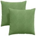 vidaXL Vankúše na pohovku 2 pcs Svetlo zelená 80 x 80 cm