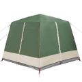 vidaXL Stany pre 5 osôb so strechou Zelená a biela 333 x 317 x 194 cm