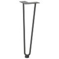 vidaXL Nohy do vlasov pre konferenčný stolík 4 ks, antracitové 42 cm, masívna oceľ