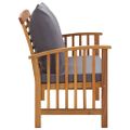 vidaXL Záhradná lavička s podložkami 119 cm, akáciový masív