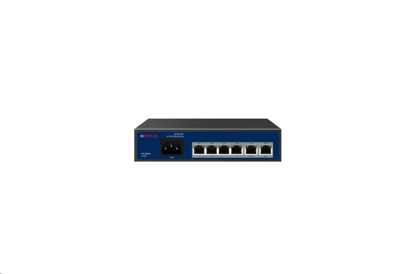 CP-ANW-HP4H2-N65 Štvorportový 10/100 Mbps PoE switch s 2x 10/100 Mbps uplinkom