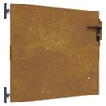 vidaXL Záhradná brána 85x100 cm, corten oceľ, štvorcový dizajn