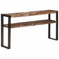 vidaXL Konzolový stolík 150x30x75 cm masívne recyklované drevo