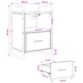vidaXL Závesná nočná skrinka 2 ks Staré drevo 40 x 30 x 60 cm