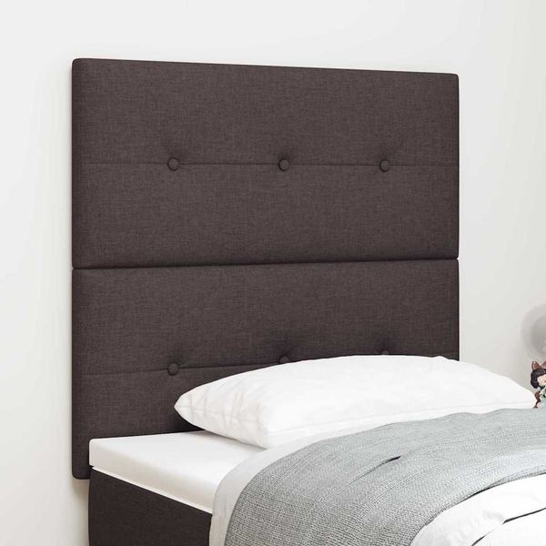 vidaXL Výškovo nastaviteľný čelový panel Tmavohnedá 100 cm látka