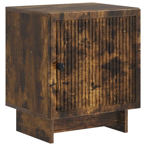 vidaXL Nočný stolík Dymový dub 43 x 34,5 x 50 cm Kompozitné drevo